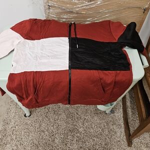 Colorblock Zip-Up Hoodie